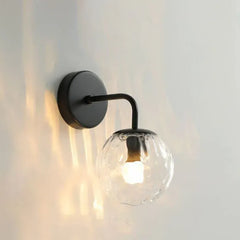 Black Single Arm Wall Light For Bedroom Valentina Metal Led Ip20