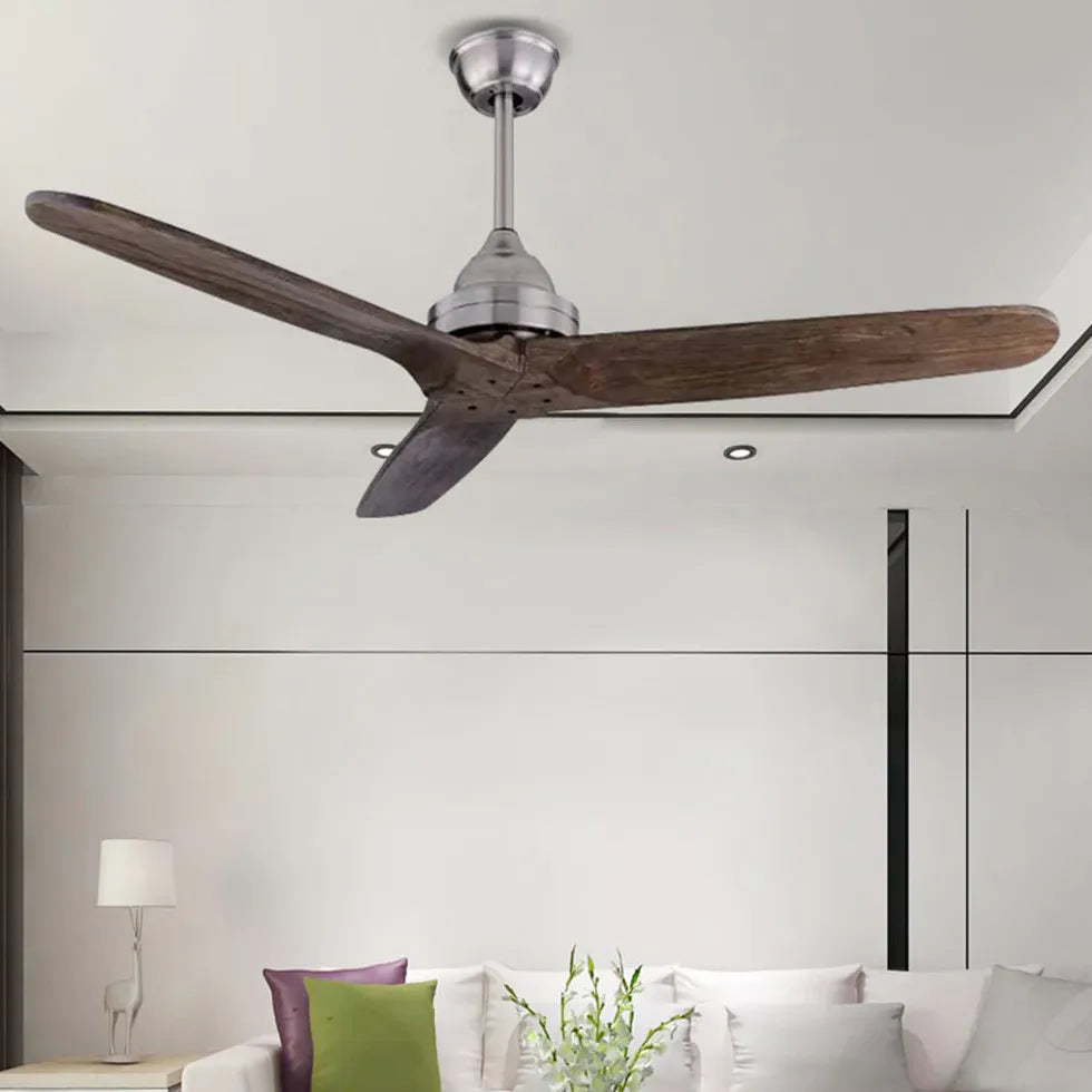 Walters 3-blade Industrial Black Dc Ceiling Fan For Study Room Walters Metal & Wood Ip20