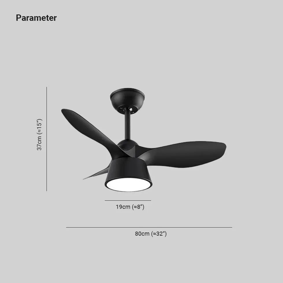 Ceiling Fan With Light For Bedroom Walters Metal Dimmable Led