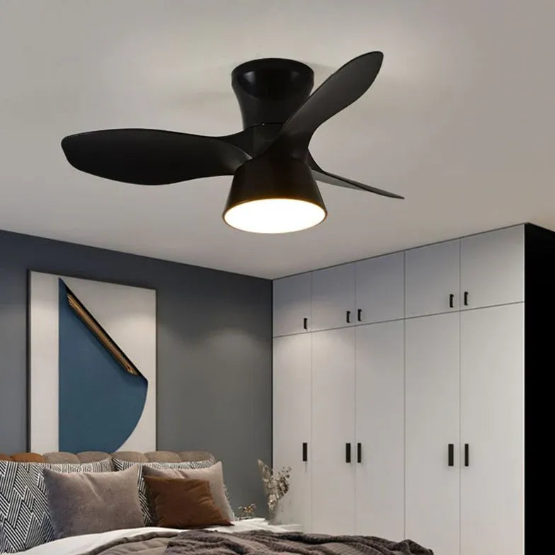 Ceiling Fan With Light For Bedroom Walters Metal Led