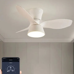 Ceiling Fan With Light For Bedroom Walters Metal Led