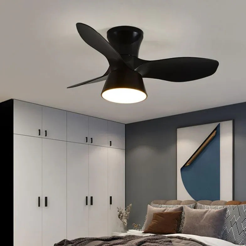 Ceiling Fan With Light For Bedroom Walters Metal Led