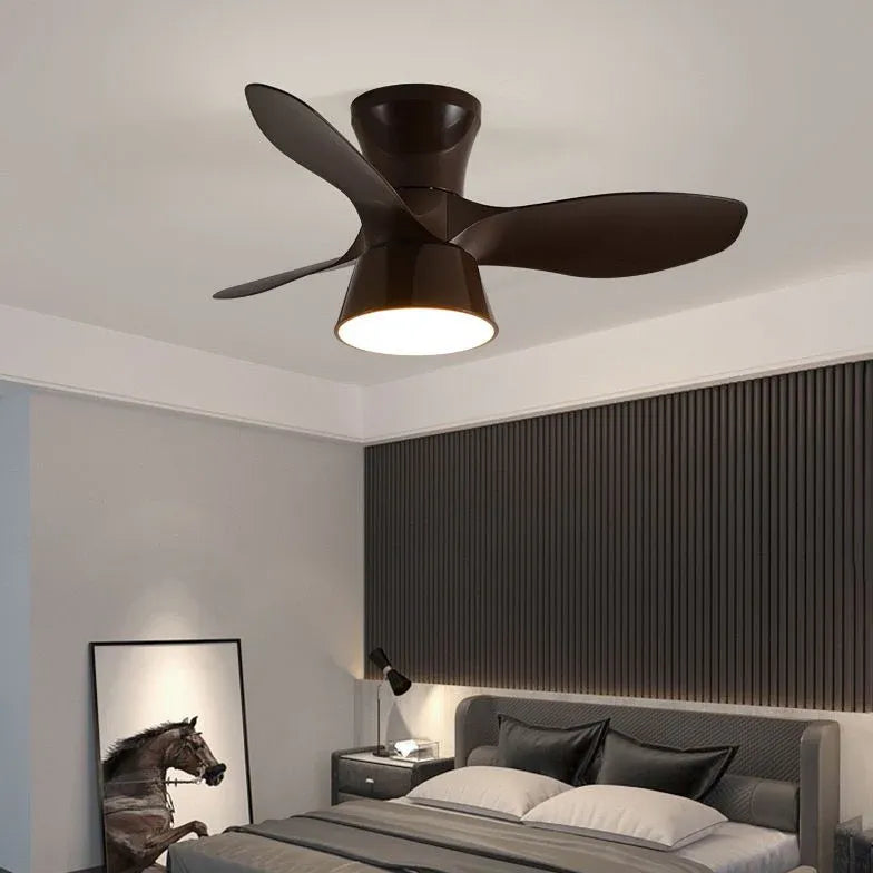 Ceiling Fan With Light For Bedroom Walters Metal Led