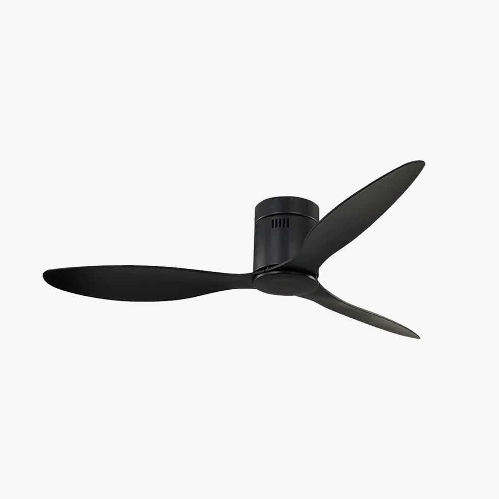 Black Ceiling Fan With Light For Study Room Walters Metal & Abs