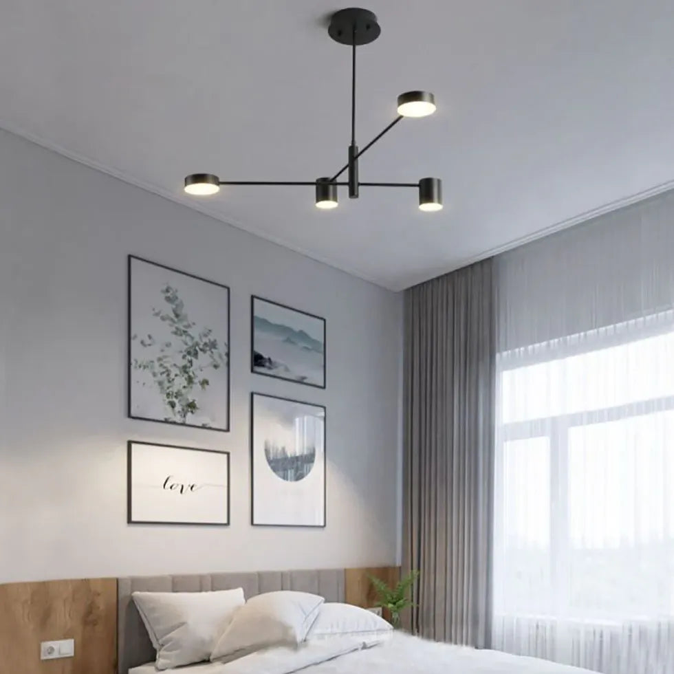 Semi-flush Light For Bedroom Weiss Metal Led Ip20