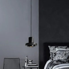 Black Bedside Pendant Light For Bedroom Zaid Stone