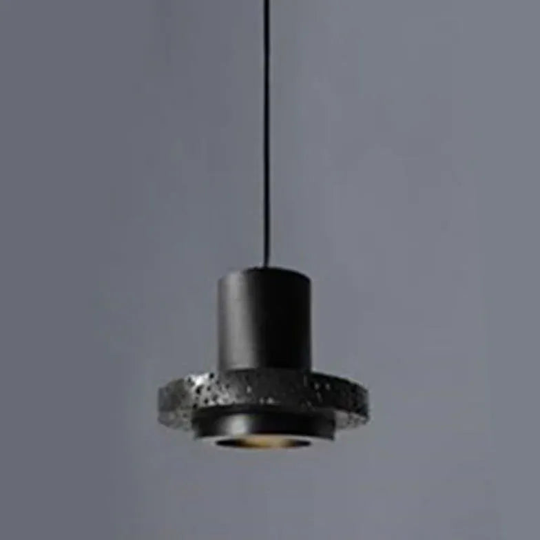 Black Bedside Pendant Light For Bedroom Zaid Stone